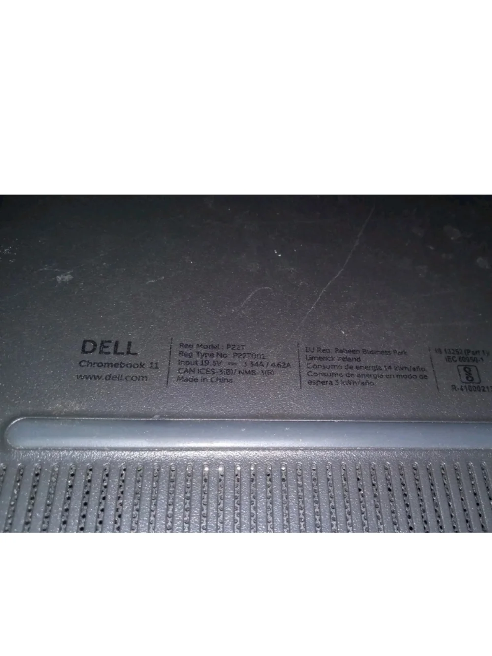 Dell 11 3120 Intel Celeron N2840 11.6in 2.16GHz 16GB SSD Chromebook - Black